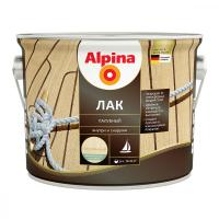 Лак алкидно-уретановый Alpina палубный шелковисто-матовый, 2,5 л