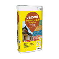 Weber.min декоративная минеральная штукатурка 2.0 мм шуба 25 кг