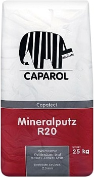 Декоративная штукатурка на минеральной основе Capatect Mineralputz R20.Минералпутц Р20, 25 кг