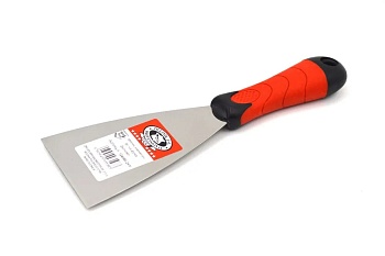 Нержавеющий шпатель малярный 80мм ручка 2-комп OLEJNIK