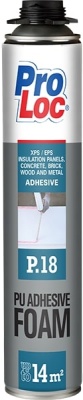 PROLOC P.18 Клей-пена профессиональная полиуретановая для пенополистерола и пенопласта 850гр.