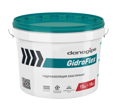 Danogips GidroFlex гидроизоляция эластичная 15 кг(33 шт)