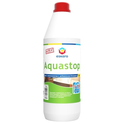 Грунт влагоизолятор стоп-плесень, концентрат Eskaro Aquastop Bio 1 л EAG010