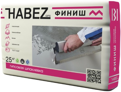 Шпатлевка гипсовая Финиш Хабез 25кг (45)