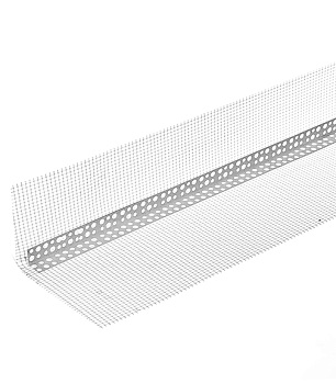 Угол перфорированный с сеткой ПВХ 100ммх150ммх2,5м