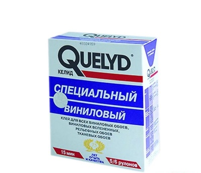Клей обойный Специальный виниловый Quelyd (300г.30шт)