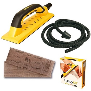 KIT01HANDY Комплект шлифовального блока Mirka 80x230 со шлангом и абразивами