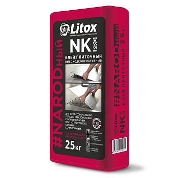 Клей плиточный цементный NK PRO 25 кг (56шт.пал) Литокс