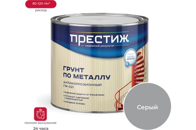 Грунтовка ГФ-021 Престиж серая 1,9 кг