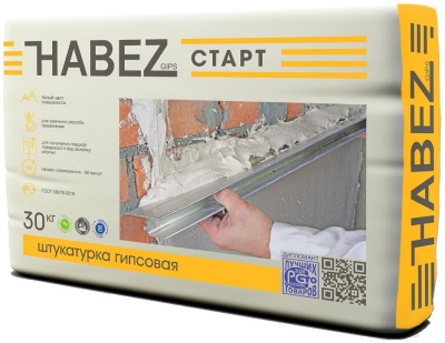 Штукатурка гипсовая Старт Хабез 30кг (45 шт)