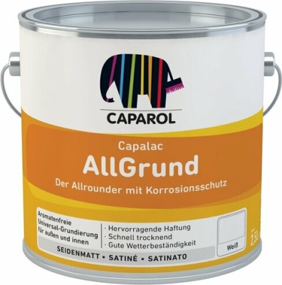 Грунт адгезионный Caparol Capalac mix AllGrund Weiss Капалак микс АльГрунд белый База 1, 2,375 л