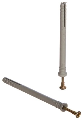 Дюбель гвоздь (потай) SM-L 6х80 с шурупом 100шт Tech-KREP