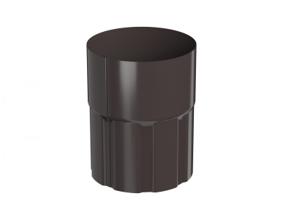 ТЕХНОНИКОЛЬ Металлическая водосточная система,муфта трубы,темно-коричневый