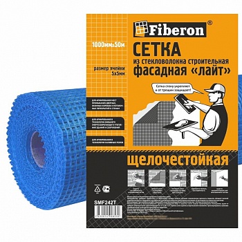 Фасад Стеклосетка Синяя Fiberon SMF242T