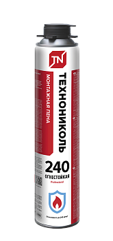 Пена №240, монтаж.профессиональная огнестойкая, 810 гр (12шт.кор)