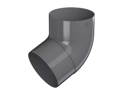 ТН ПВХ МАКСИ колено трубы 67°, графитово-серый,685174