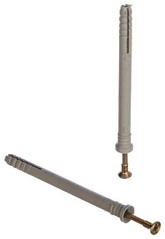 Дюбель гвоздь (потай) SM-L 6х80 с шурупом 100шт Tech-KREP