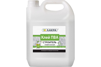 Клей ПВА универсальный Л-С Строитель 4 кг ЛАКРА