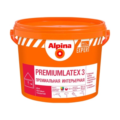 Краска для внутренних работ Alpina EXPERT Premiumlatex 3