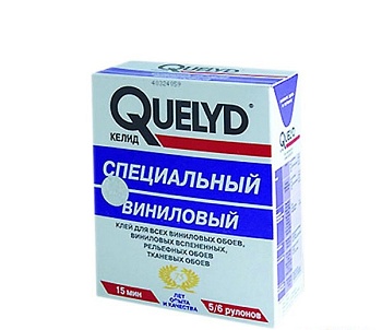 Клей обойный Специальный виниловый Quelyd (300г.30шт)
